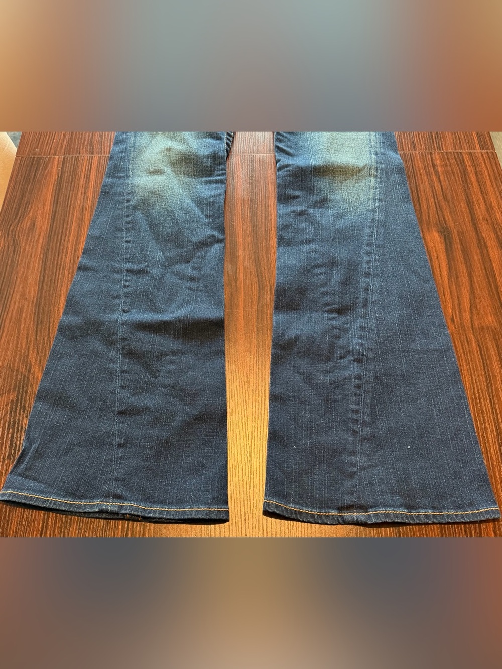 NWT True Religion Joey Heritage Low Rise Big T Flare Jeans Dark Savanna Size 32 - Picture 9 of 14